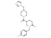 1-(4-chlorobenzyl)-5-{[4-(1H-imidazol-1-ylmethyl)-1-piperidinyl]carbonyl}-2-piperidinone