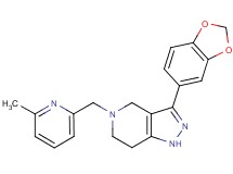 3-(1,3-benzodioxol-5-yl)-5-[(6-methyl-2-pyridinyl)methyl]-4,5,6,7-tetrahydro-1H-pyrazolo[4,3-c]pyridine