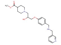 methyl 1-[2-hydroxy-3-(4-{[(3-pyridinylmethyl)amino]methyl}phenoxy)propyl]-4-piperidinecarboxylate