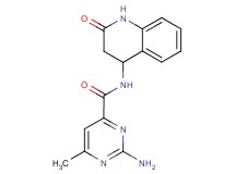 2-amino-6-methyl-N-(2-oxo-1,2,3,4-tetrahydroquinolin-4-yl)pyrimidine-4-carboxamide