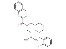 N-[2-(dimethylamino)ethyl]-N-{[1-(2-fluorobenzyl)-3-piperidinyl]methyl}-2-quinolinecarboxamide