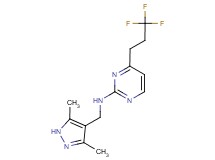 N-[(3,5-dimethyl-1H-pyrazol-4-yl)methyl]-4-(3,3,3-trifluoropropyl)pyrimidin-2-amine