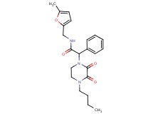2-(4-butyl-2,3-dioxopiperazin-1-yl)-N-[(5-methyl-2-furyl)methyl]-2-phenylacetamide