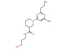 N-(3-hydroxypropyl)-1-(6-methyl-2-propylpyrimidin-4-yl)piperidine-3-carboxamide