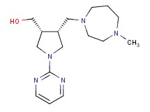 [(3R*,4R*)-4-[(4-methyl-1,4-diazepan-1-yl)methyl]-1-(2-pyrimidinyl)-3-pyrrolidinyl]methanol