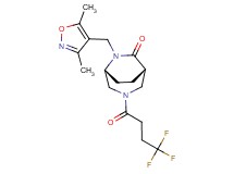 (1S*,5R*)-6-[(3,5-dimethyl-4-isoxazolyl)methyl]-3-(4,4,4-trifluorobutanoyl)-3,6-diazabicyclo[3.2.2]nonan-7-one