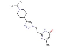 2-{2-[4-(1-isopropylpiperidin-4-yl)-1H-1,2,3-triazol-1-yl]ethyl}-6-methylpyrimidin-4(3H)-one