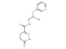 6-oxo-N-[2-(pyridin-3-yloxy)propyl]-1,4,5,6-tetrahydropyridazine-3-carboxamide