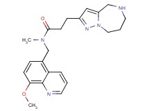 N-[(8-methoxy-5-quinolinyl)methyl]-N-methyl-3-(5,6,7,8-tetrahydro-4H-pyrazolo[1,5-a][1,4]diazepin-2-yl)propanamide hydrochloride