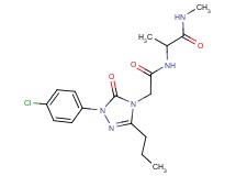 N~2~-{[1-(4-chlorophenyl)-5-oxo-3-propyl-1,5-dihydro-4H-1,2,4-triazol-4-yl]acetyl}-N~1~-methylalaninamide