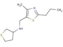 N-[(4-methyl-2-propyl-1,3-thiazol-5-yl)methyl]tetrahydrothiophen-3-amine