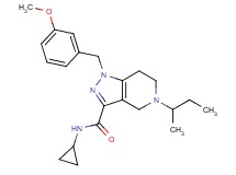 5-sec-butyl-N-cyclopropyl-1-(3-methoxybenzyl)-4,5,6,7-tetrahydro-1H-pyrazolo[4,3-c]pyridine-3-carboxamide