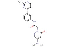 2-[4-(dimethylamino)-6-oxo-1(6H)-pyridazinyl]-N-[3-(2-methyl-4-pyrimidinyl)phenyl]acetamide