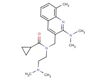 N-[2-(dimethylamino)ethyl]-N-{[2-(dimethylamino)-8-methyl-3-quinolinyl]methyl}cyclopropanecarboxamide