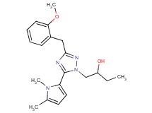 1-[5-(1,5-dimethyl-1H-pyrrol-2-yl)-3-(2-methoxybenzyl)-1H-1,2,4-triazol-1-yl]butan-2-ol