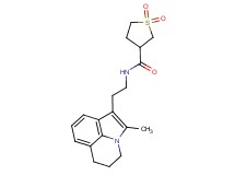 N-[2-(2-methyl-5,6-dihydro-4H-pyrrolo[3,2,1-ij]quinolin-1-yl)ethyl]tetrahydrothiophene-3-carboxamide 1,1-dioxide