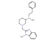 N-methyl-1-[(1-methyl-1H-benzimidazol-2-yl)methyl]-N-(2-phenylethyl)-3-piperidinamine