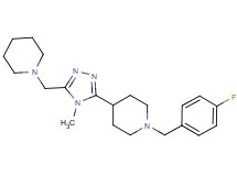 1-(4-fluorobenzyl)-4-[4-methyl-5-(piperidin-1-ylmethyl)-4H-1,2,4-triazol-3-yl]piperidine