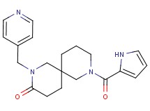 2-(4-pyridinylmethyl)-8-(1H-pyrrol-2-ylcarbonyl)-2,8-diazaspiro[5.5]undecan-3-one