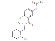 5-(acetylamino)-2-chloro-N-methyl-N-[(1-methylpiperidin-2-yl)methyl]benzamide