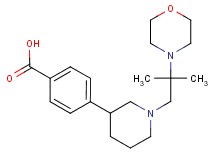 4-[1-(2-methyl-2-morpholin-4-ylpropyl)piperidin-3-yl]benzoic acid