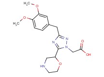 [3-(3,4-dimethoxybenzyl)-5-morpholin-2-yl-1H-1,2,4-triazol-1-yl]acetic acid