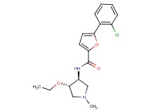 5-(2-chlorophenyl)-N-[(3S*,4S*)-4-ethoxy-1-methyl-3-pyrrolidinyl]-2-furamide
