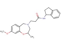 N-(2,3-dihydro-1H-inden-1-yl)-3-(8-methoxy-2-methyl-2,3-dihydro-1,4-benzoxazepin-4(5H)-yl)propanamide