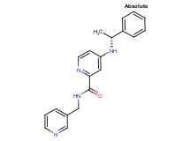 4-{[(1R)-1-phenylethyl]amino}-N-(3-pyridinylmethyl)-2-pyridinecarboxamide