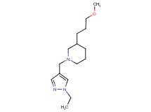 1-[(1-ethyl-1H-pyrazol-4-yl)methyl]-3-(3-methoxypropyl)piperidine