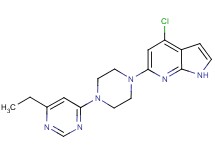 4-chloro-6-[4-(6-ethylpyrimidin-4-yl)piperazin-1-yl]-1H-pyrrolo[2,3-b]pyridine
