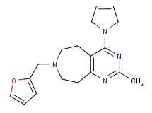 4-(2,5-dihydro-1H-pyrrol-1-yl)-7-(2-furylmethyl)-2-methyl-6,7,8,9-tetrahydro-5H-pyrimido[4,5-d]azepine