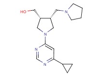 [(3R*,4R*)-1-(6-cyclopropyl-4-pyrimidinyl)-4-(1-pyrrolidinylmethyl)-3-pyrrolidinyl]methanol