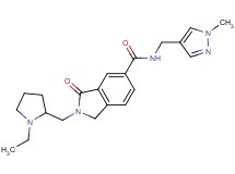 2-[(1-ethylpyrrolidin-2-yl)methyl]-N-[(1-methyl-1H-pyrazol-4-yl)methyl]-3-oxoisoindoline-5-carboxamide