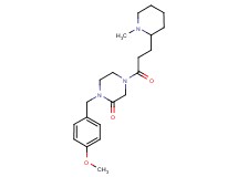 1-(4-methoxybenzyl)-4-[3-(1-methyl-2-piperidinyl)propanoyl]-2-piperazinone