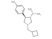 (3S*,4R*)-1-(cyclobutylmethyl)-N,N-dimethyl-4-(4-methylphenyl)-3-pyrrolidinamine