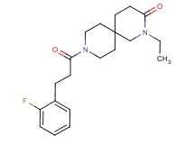 2-ethyl-9-[3-(2-fluorophenyl)propanoyl]-2,9-diazaspiro[5.5]undecan-3-one