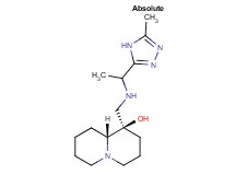 (1R,9aR)-1-({[1-(5-methyl-4H-1,2,4-triazol-3-yl)ethyl]amino}methyl)octahydro-2H-quinolizin-1-ol