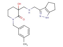 3-hydroxy-1-(3-methylbenzyl)-3-{[(1,4,5,6-tetrahydrocyclopenta[c]pyrazol-3-ylmethyl)amino]methyl}-2-piperidinone
