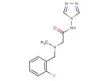 N~2~-(2-fluorobenzyl)-N~2~-methyl-N~1~-4H-1,2,4-triazol-4-ylglycinamide