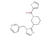 3-({2-[1-(2-thienylcarbonyl)piperidin-3-yl]-1H-imidazol-1-yl}methyl)pyridine