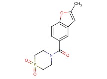 4-[(2-methyl-1-benzofuran-5-yl)carbonyl]thiomorpholine 1,1-dioxide