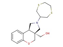 [(3aS*,9bS*)-2-(1,4-dithiepan-6-yl)-1,2,3,9b-tetrahydrochromeno[3,4-c]pyrrol-3a(4H)-yl]methanol