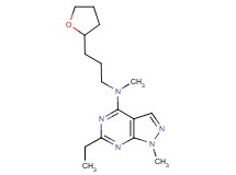 6-ethyl-N,1-dimethyl-N-[3-(tetrahydro-2-furanyl)propyl]-1H-pyrazolo[3,4-d]pyrimidin-4-amine