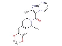 6,7-dimethoxy-1-methyl-2-[(2-methylimidazo[1,2-a]pyrimidin-3-yl)carbonyl]-1,2,3,4-tetrahydroisoquinoline