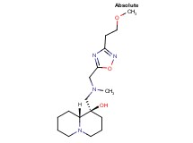 (1R,9aR)-1-{[{[3-(2-methoxyethyl)-1,2,4-oxadiazol-5-yl]methyl}(methyl)amino]methyl}octahydro-2H-quinolizin-1-ol