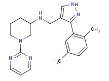 N-{[3-(2,5-dimethylphenyl)-1H-pyrazol-4-yl]methyl}-1-(2-pyrimidinyl)-3-piperidinamine