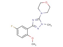 4-[3-(5-fluoro-2-methoxyphenyl)-1-methyl-1H-1,2,4-triazol-5-yl]morpholine