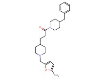 4-benzyl-1-(3-{1-[(5-methyl-2-furyl)methyl]-4-piperidinyl}propanoyl)piperidine
