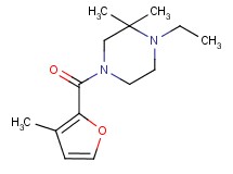 1-ethyl-2,2-dimethyl-4-(3-methyl-2-furoyl)piperazine